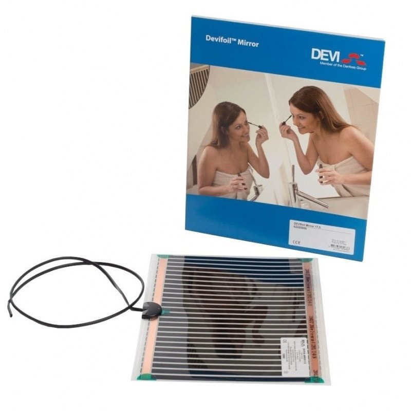Elektrinio šildymo kilimėlis Devi, DEVIfoil Mirror, 0.3x0.4 m 17.5W veidrodžiams Elektrinio šildymo kilimėlis Devi, DEVIfoil Mirror, 0.3x0.4 m 17.5W veidrodžiams