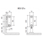 Radiatorius PURMO Ramo RCV 21s 200-, 1400, pajungimas apačioje (be laikiklių)