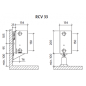 Radiatorius PURMO Ramo RCV 33 200-, 800, pajungimas apačioje (be laikiklių)