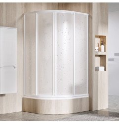 Žema dušo kabina Ravak Supernova, SKCP4-80 Sabina balta+plastikas Pearl 1