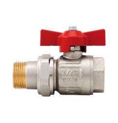 Rutulinis ventilis ITAP Ideal su išardomu sujungimu, tiesus, d1''1/4 1