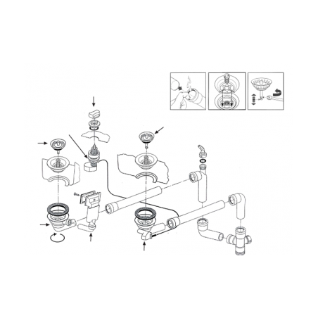 Ventilis FRANKE plautuvės LIX 651, MOX 651, MOX 660, EFX 651-78, d 3''1/2, ekscentrinis 1