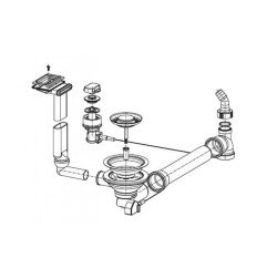Ventilis FRANKE plautuvės EFX 614-78, EFL 614-78, d 3''1/2, ekscentrinis 1