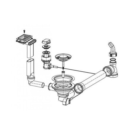 Ventilis FRANKE plautuvės EFX 614-78, EFL 614-78, d 3''1/2, ekscentrinis 1