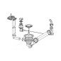 Ventilis FRANKE plautuvės EFX 614-78, EFL 614-78, d 3''1/2, ekscentrinis