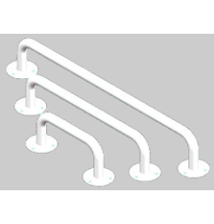 Stacionari rankena Corrado, 500 mm, balta 1