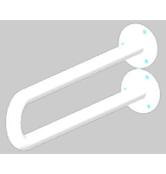 Atrama Corrado, stacionari, 700 mm, balta 1