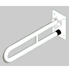 Atrama Corrado, atlenkiama, 800 mm, balta 1