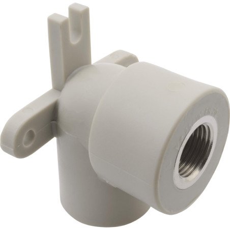 Lituojama alkūnė FV-Plast PPR, d20, 90° su vidiniu 1/2 sriegiu, tvirtinama 1