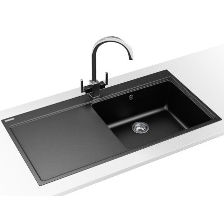 Granitinė plautuvė Franke Mythos, MTG 611, Steingrau, dubuo dešinėje