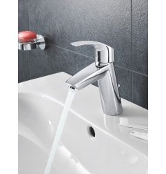 Praustuvo maišytuvas Grohe Eurosmart New, M-dydis, su dugno vožtuvu 3