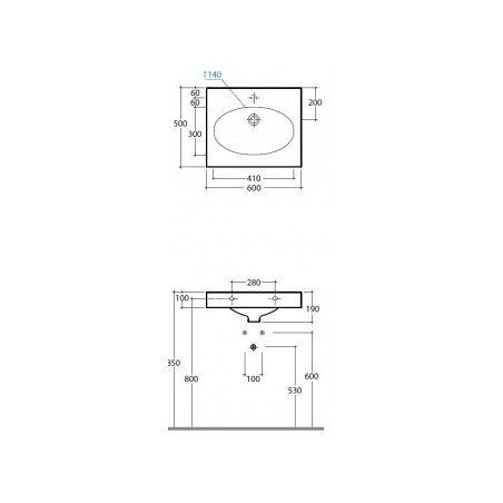 Praustuvas GLOBO BOWL+ 600x500