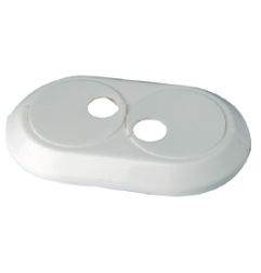 Vamzdžio rozetė, dviguba balta, d20 1