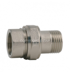 Žalvarinis chromuotas išardomas sujungimas, d , 1/2'', tiesus 1