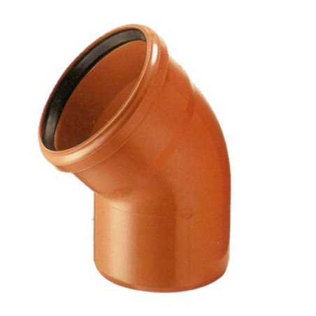 Lauko kanalizacijos alkūnė Wavin, d , 250, 45* 1