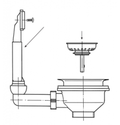 Ventilis FRANKE plautuvės ROL/ROX/RON 610-41, d 3''1/2, užkemšamas 1