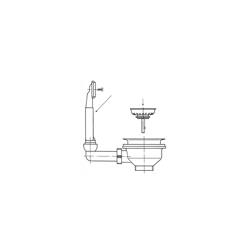 Ventilis FRANKE plautuvės ROL/ROX/RON 610-41, d 3''1/2, užkemšamas