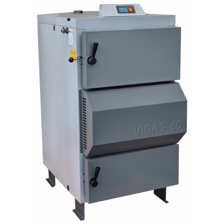 Dujų generacinis kieto kuro katilas Vigas, 60 (15-72) kW, dešininis 1