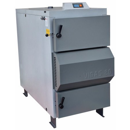 Dujų generacinis kieto kuro katilas Vigas, 80 (25-92) kW, dešininis 1