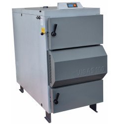 Dujų generacinis kieto kuro katilas Vigas, 100 (25-100) kW, dešininis 1