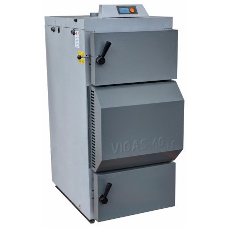 Dujų generacinis kieto kuro katilas Vigas LC, 40 (8-41) kW, kairinis 1