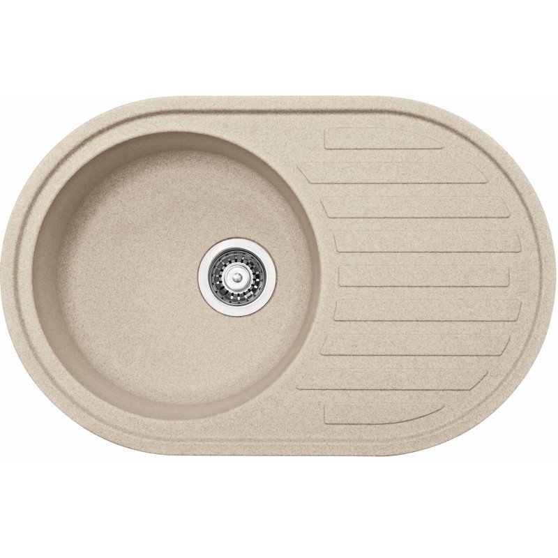 Granitinė plautuvė Franke Ronda, ROG 611, ekscentrinis ventilis, Beige Granitinė plautuvė Franke Ronda, ROG 611, ekscentrinis ventilis, Beige