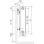 Renovacinis radiatorius Purmo Compact C 22, 550-1200