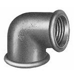 Ketaus cinkuota alkūnė, d , 1/2'', 90*, vidus-vidus 1