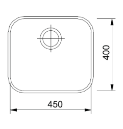 Plieninė plautuvė FRANKE GAX 40