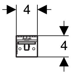 Laikikliai Geberit, bidė rėmui Duofix Basic 4