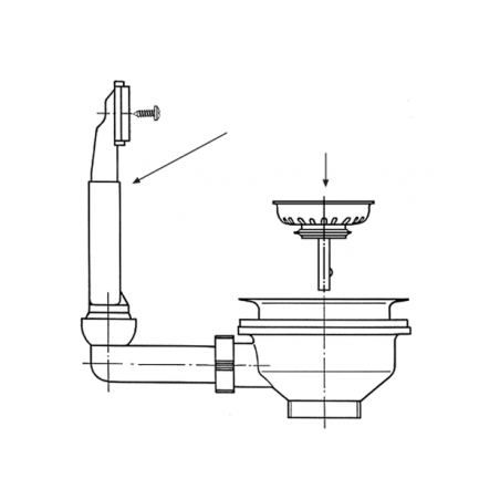Ventilis FRANKE plautuvės, d 3''1/2, užkemšamas, PXN 611-60 1
