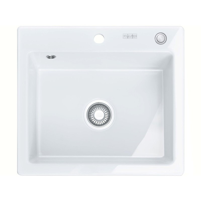 Keraminė plautuvė Franke Mythos, MTK 610-58, Glacier, 2 išgręžtos skylės