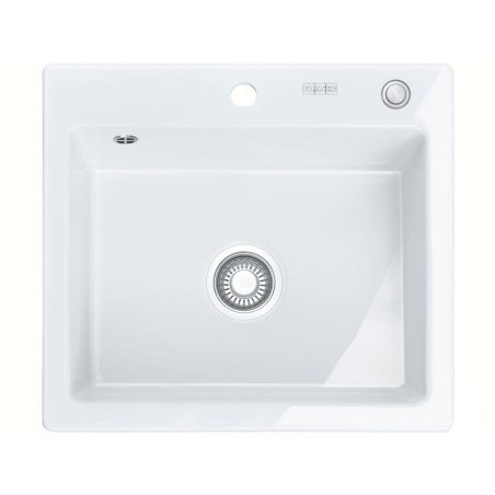 Keraminė plautuvė Franke Mythos, MTK 610-58, Glacier, 2 išgręžtos skylės 1