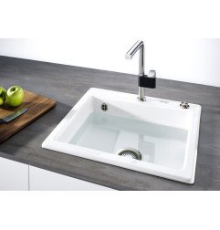 Keraminė plautuvė Franke Mythos, MTK 610-58, Glacier, 2 išgręžtos skylės 3