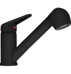 Plautuvės maišytuvas Franke Novara Plus, su ištraukiamu dušeliu, juoda matinė 1