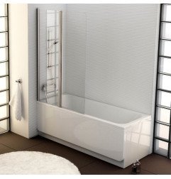 Vonios sienelė Ravak Chrome CVS2 100, kairė, blizgus profilis