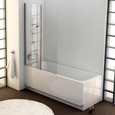 Vonios sienelė Ravak Chrome CVS2 100, kairė, blizgus profilis