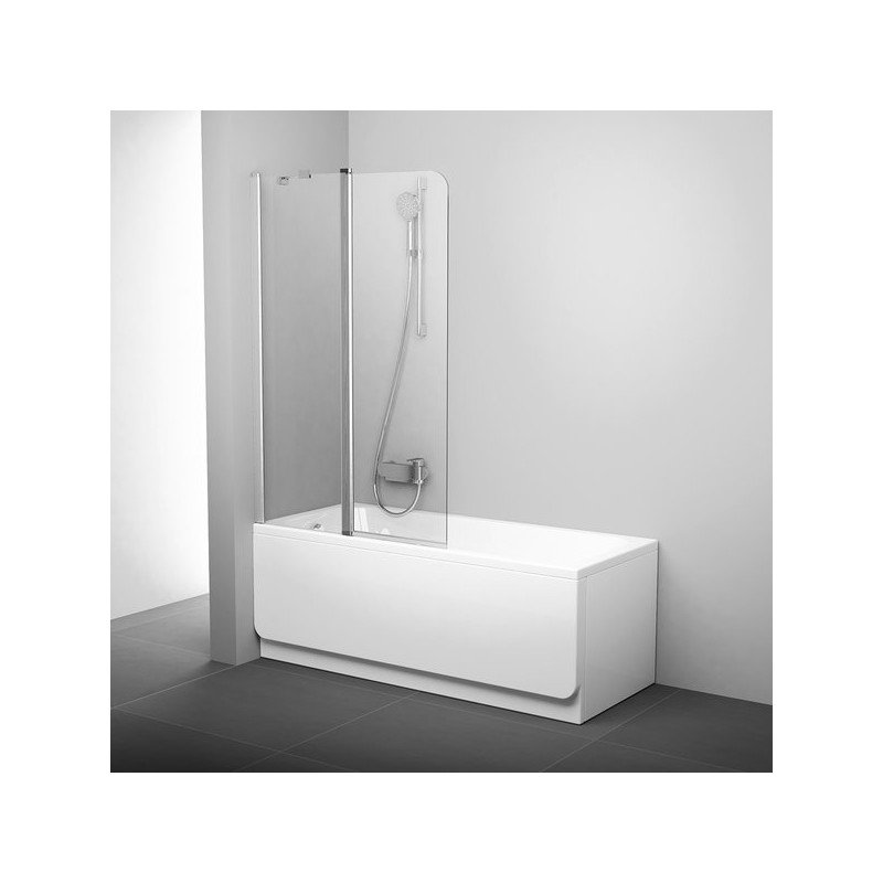 Vonios sienelė Ravak Chrome CVS2 100, kairė, satin profilis