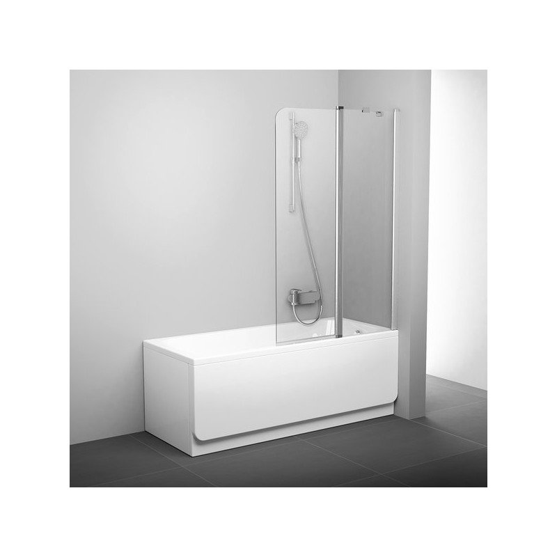 Vonios sienelė Ravak Chrome CVS2 100, dešinė, satin profilis