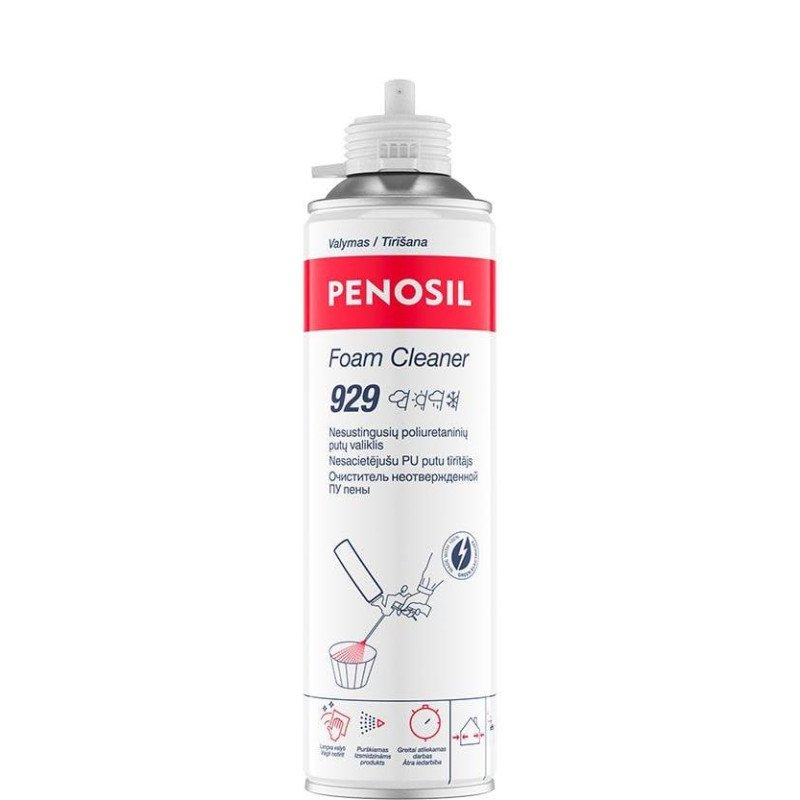 Nesustingusių putų valiklis Penosil Foam Cleaner 929, 500 ml