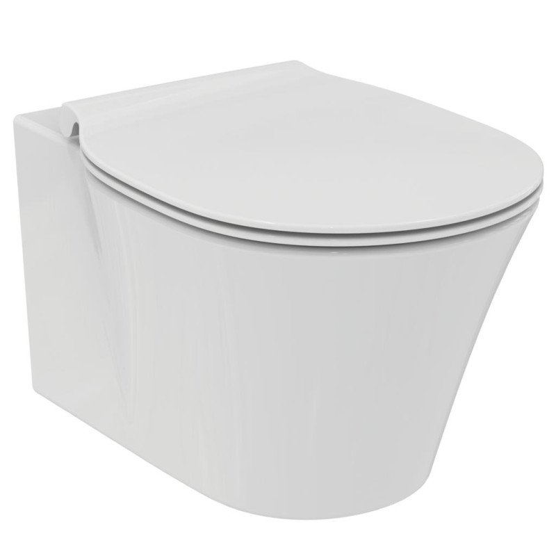 WC pakabinamas Ideal Standard Connect, Air Rimless, su paslėptais tvirtinimais