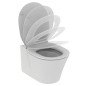 WC pakabinamas Ideal Standard Connect, Air Rimless, su paslėptais tvirtinimais