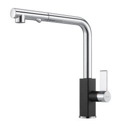 Plautuvės maišytuvas Franke Maris, su ištraukiamu dušeliu, Chrome/Onyx 1