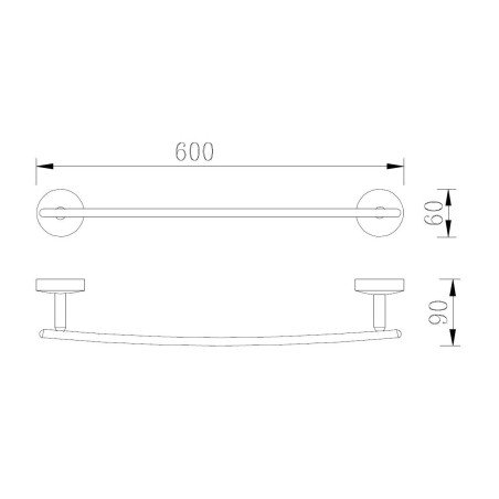 Vonios kambario aksesuaras Multi, rankšluosčių laikiklis