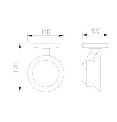 Vonios kambario aksesuaras Multi, muilo laikiklis 3