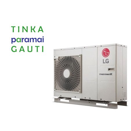 Šilumos siurblys Oras-Vanduo LG Therma V, Monobloc, 9 kW Ø1 1
