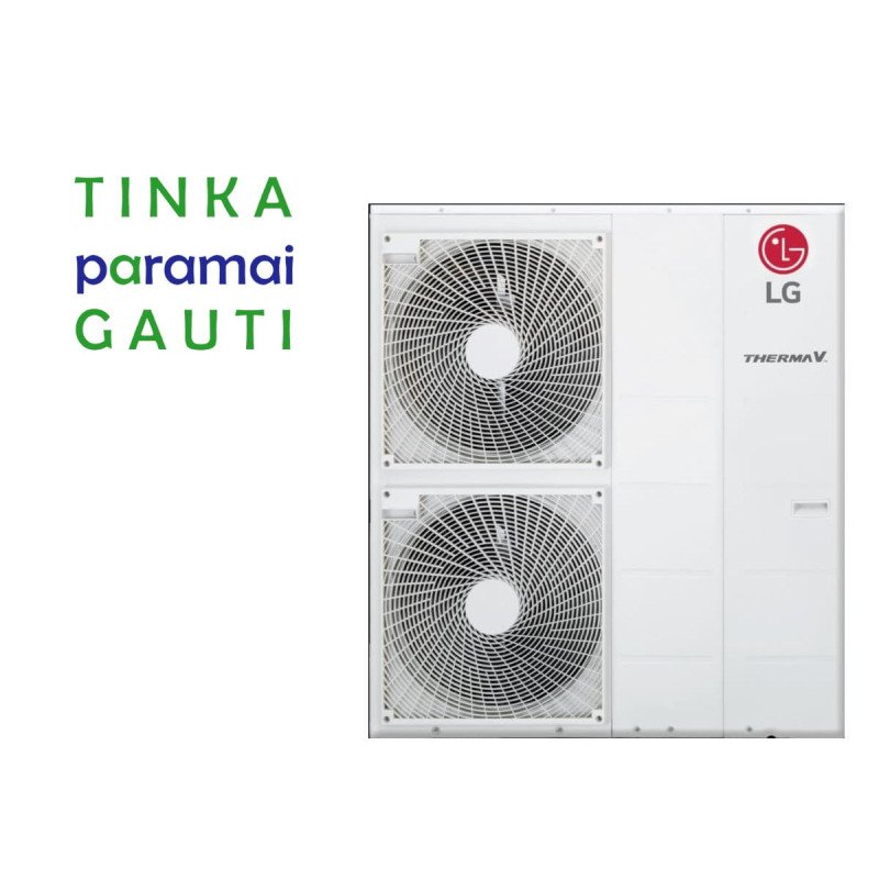 Šilumos siurblys Oras-Vanduo LG Therma V, Monobloc, 12 kW Ø3