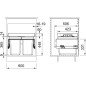 Šiukšliadėžė FRANKE, FX 60, 26L + 2x11 L