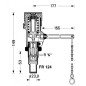Termostatinis traukos reguliatorius Honeywell, FR124-3/4A