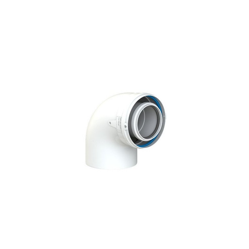 Dviguba kamino alkūnė Cox Geelen CoxDENS PP/Alu, d80/125, 87°